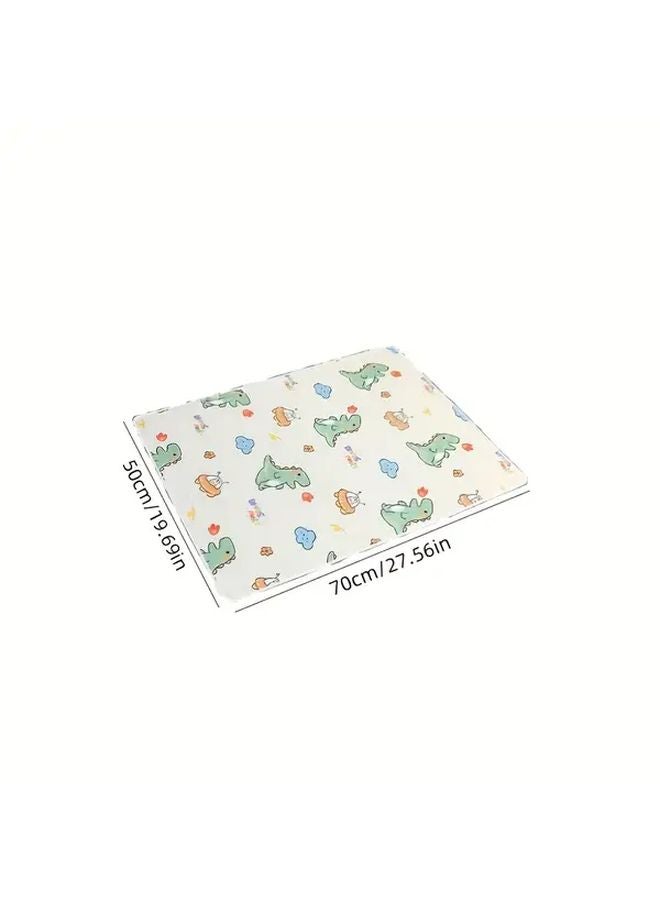 Green Dinosaur Washable Absorbent Leak Proof Training Mat 19 69x27 56 Inch for Elderly Care Menstrual Pet Protection - Image 3